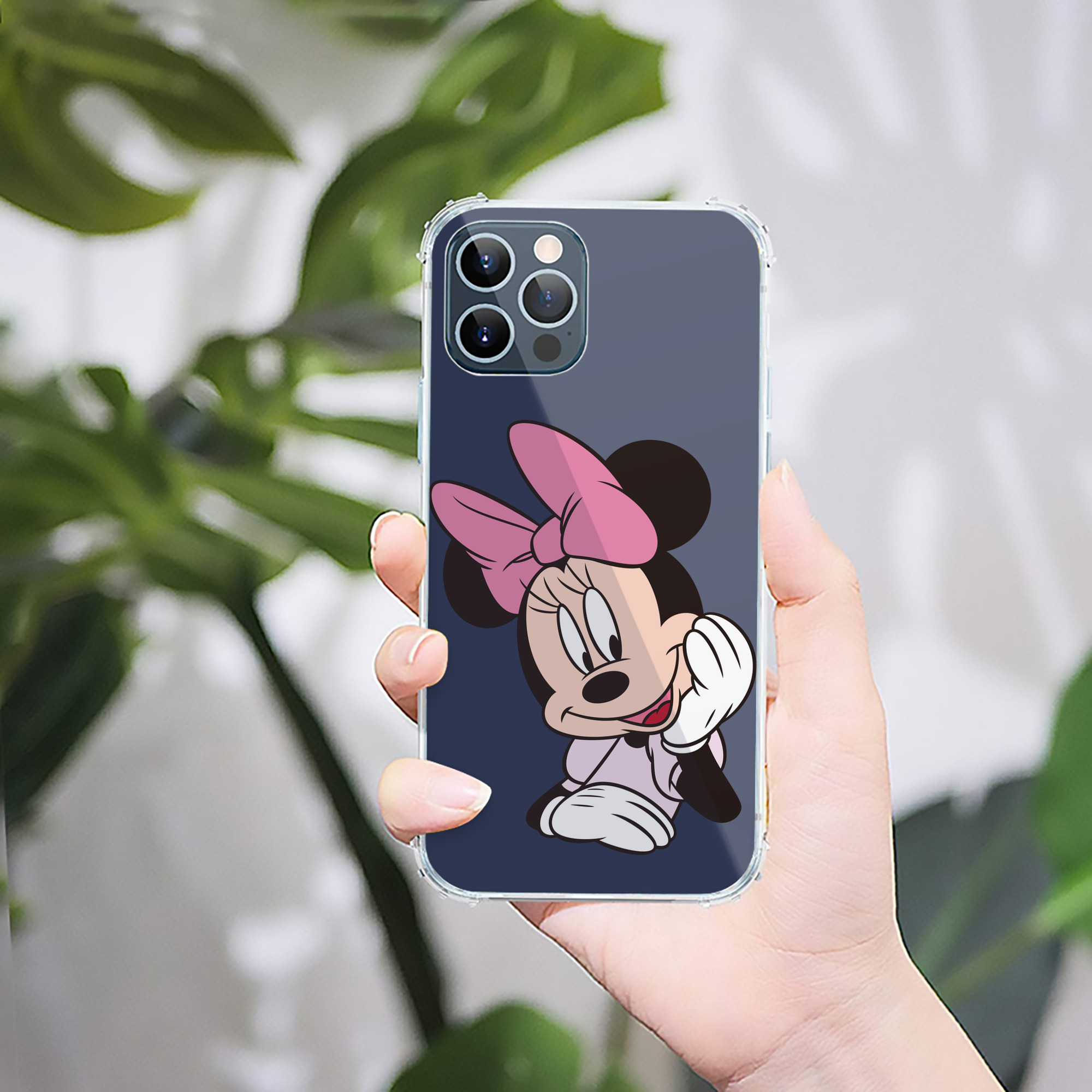 （画像用） ミッキーマウス Mickey Mouse 【iPhone 12シリーズ対応】透明スマホケース（クリアソフトケース）